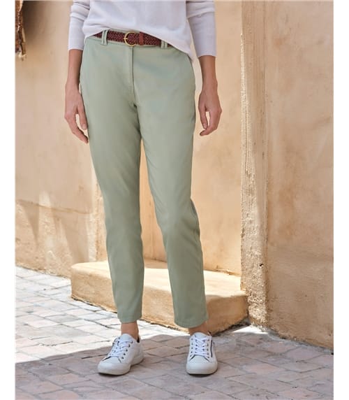 Pantalon chino - Femme - Coton mélangé