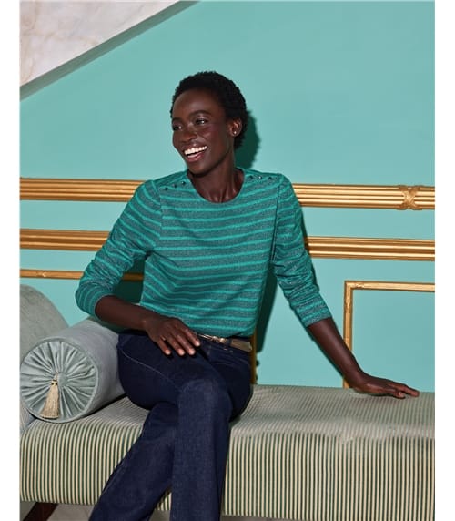 Long Sleeve Button Detail Top
