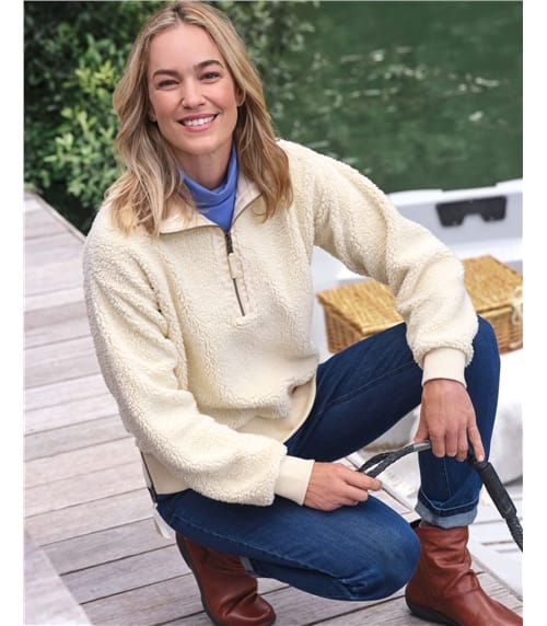 Borg Half Zip Jumper