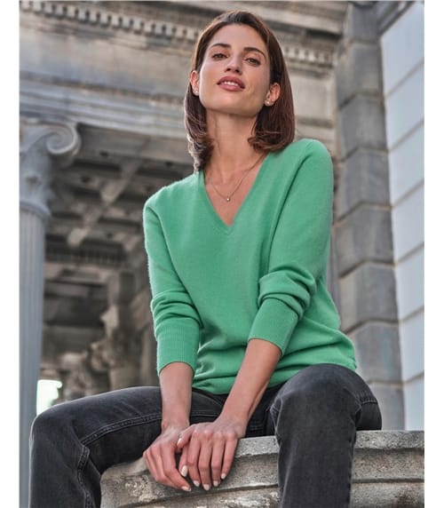 Cashmere V Neck Sweater