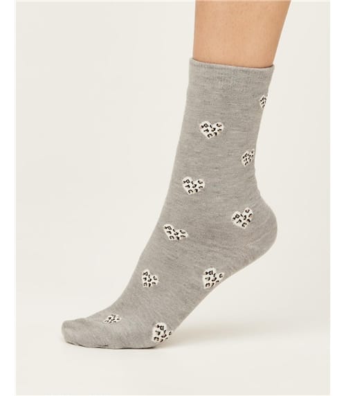 Leopard Heart Sock