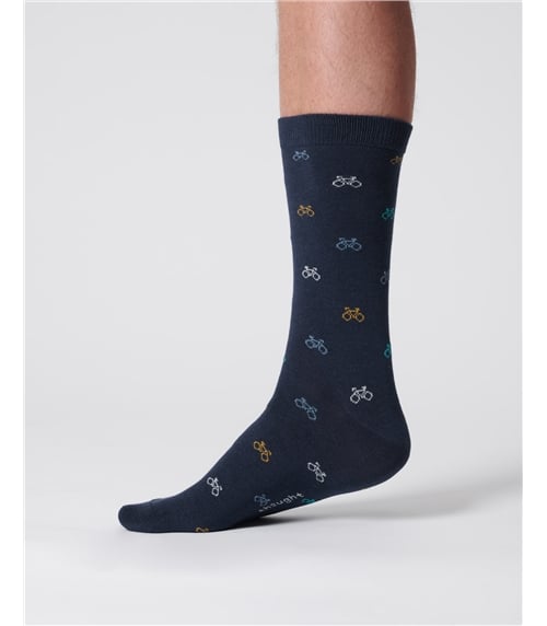 Mens Small Bike Bamboo Socks