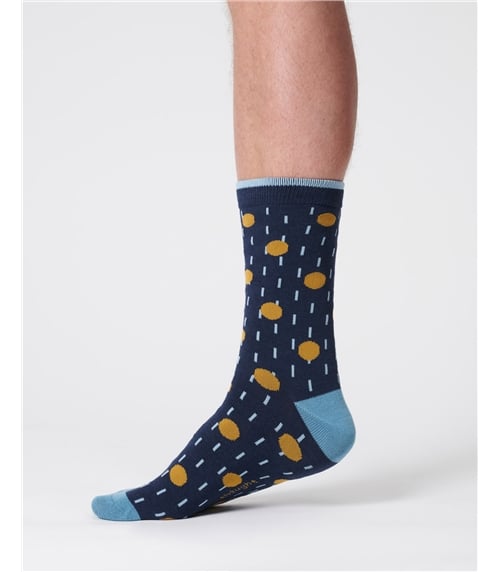 Mens Dash Spot Bamboo Socks
