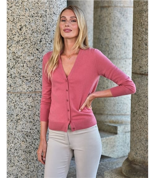 Cashmere V Neck Cardigan
