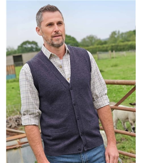 Mens Lambswool Waistcoat