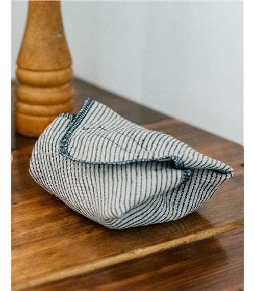 Striped Linen Reuseable Sandwich Wrap