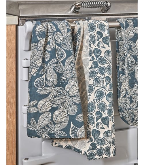 Cotton Print Tea Towel 2 Pack