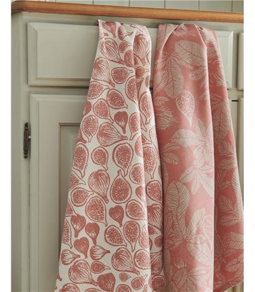 Cotton Print Tea Towel 2 Pack