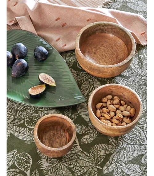 Set Of 3 Wooden Bowls