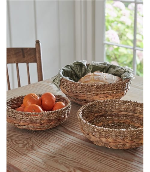 Woven Round Bowls Set Of 3