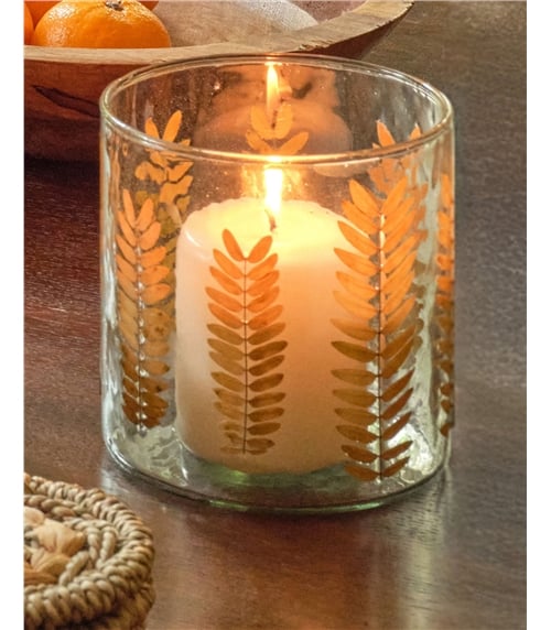 Leaf Mosaic Tealight Holder