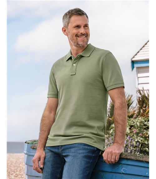 Cotton Pique Polo Shirt
