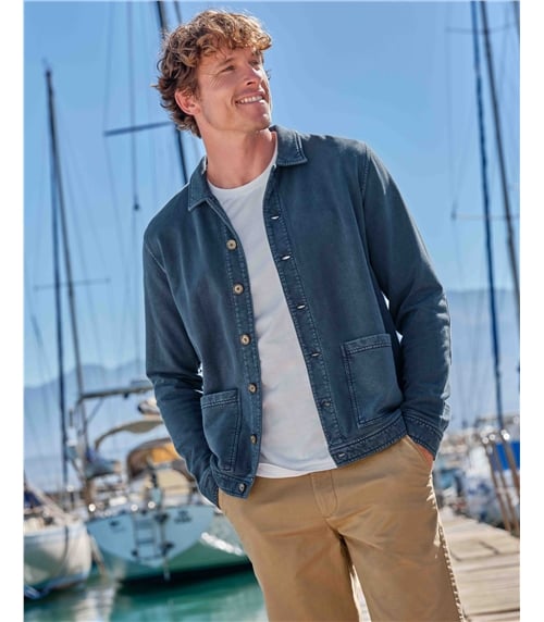 Jacke aus Baumwolljersey