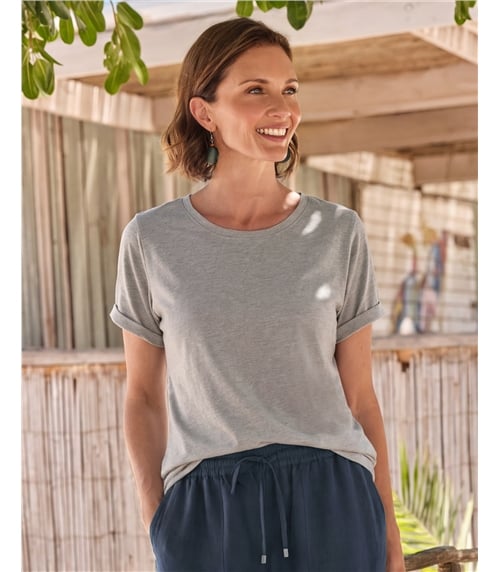 Organic Cotton Scoop Neck Top