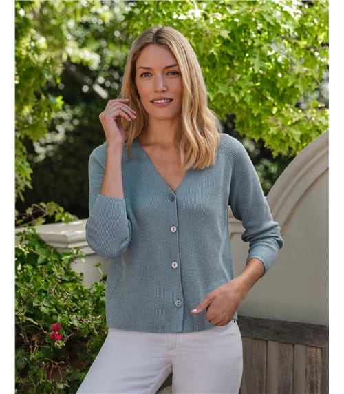 Cotton Linen Sparkle Cardigan