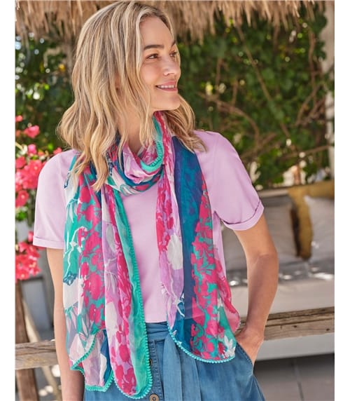 Foulard imprimé en modal léger