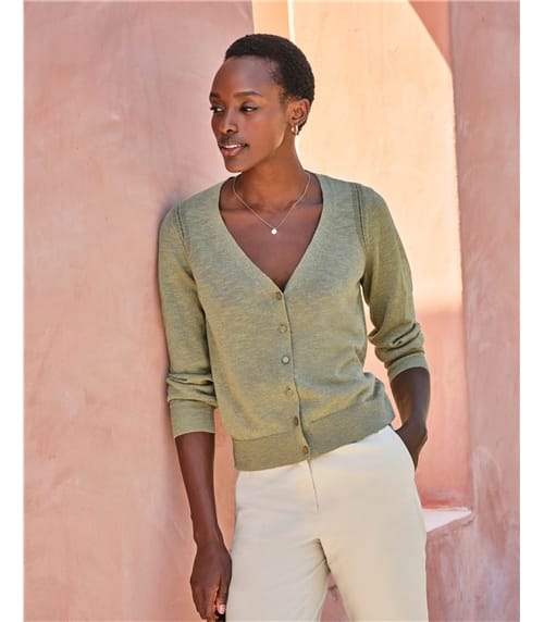 Cotton Linen Sparkle Cardi