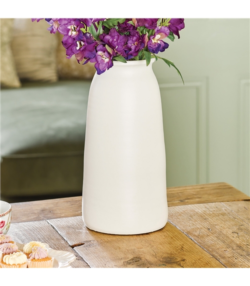 Pure White Tall Vase
