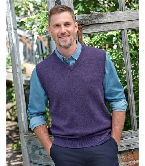 Mens Classic Lambswool Slipover