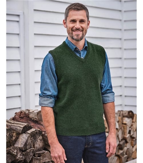 Mens Classic Lambswool Slipover