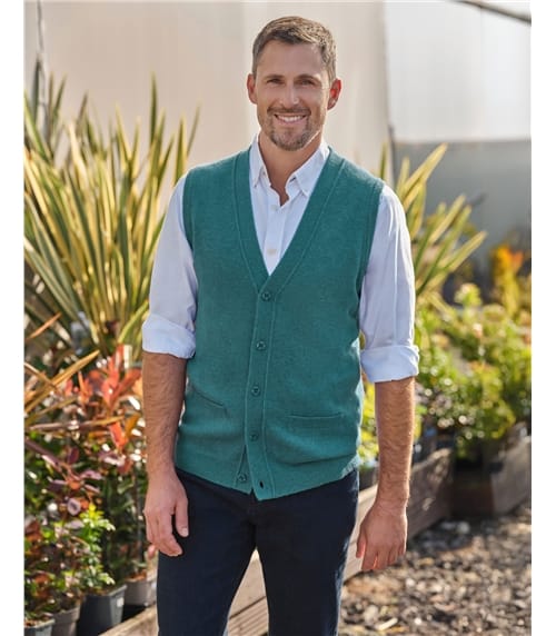 Mens Lambswool Waistcoat