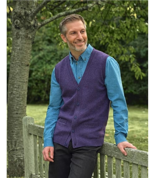 Mens Lambswool Waistcoat