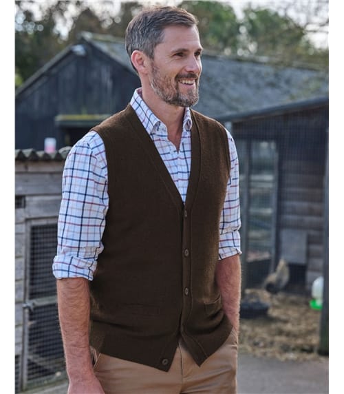Mens Lambswool Waistcoat