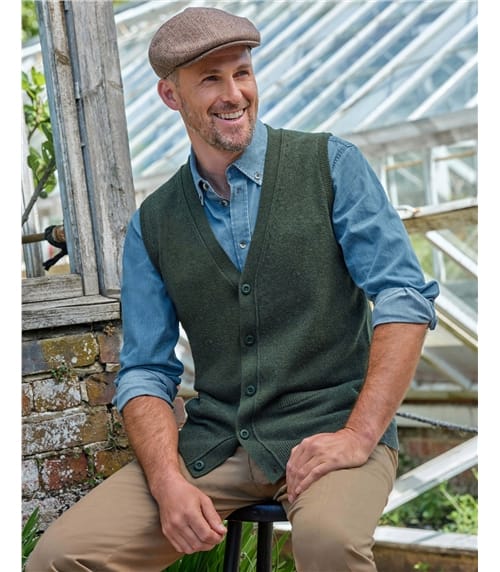 Mens Lambswool Waistcoat