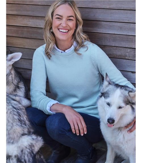 Womens Lambswool Crew