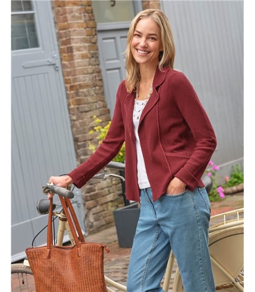 Moss Stitch Cotton Jacket