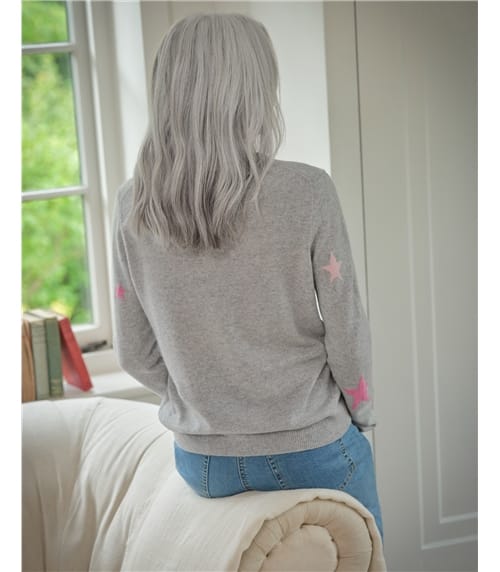 Cashmere and Merino Crew Neck Knitted Jumper