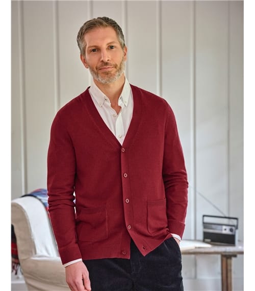 Cashmere and Merino V Neck Cardigan
