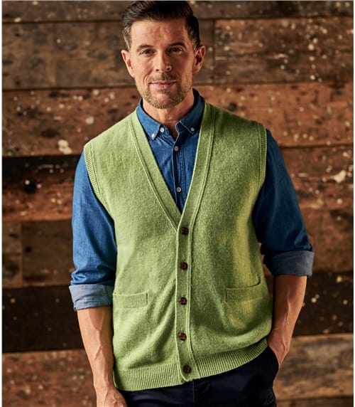 knitted sleeveless pullover