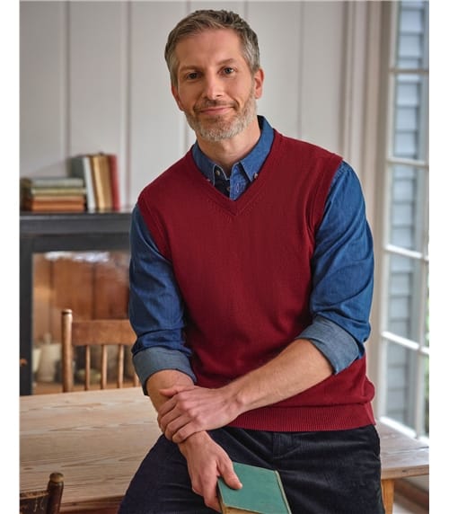 Pull sans manches - Homme - Cachemire & Mérinos
