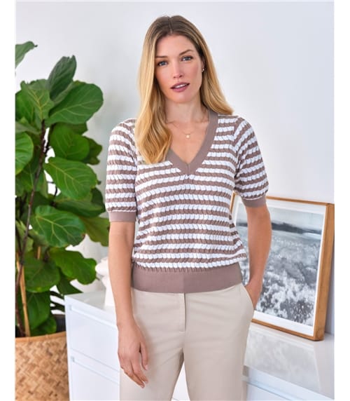 Cotton Lacy Stitch Top