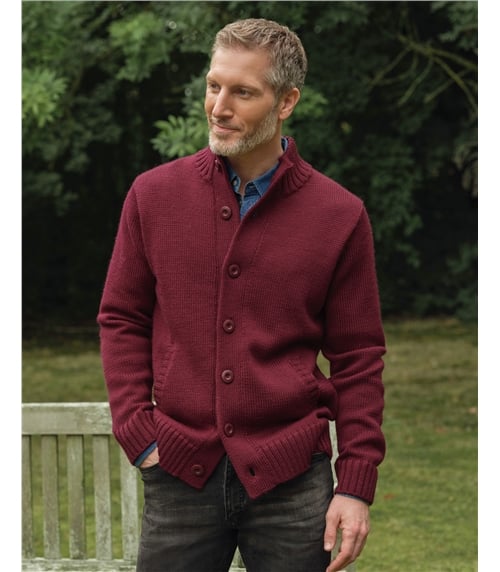 100% Pure Wool Button Everyday Cardigan