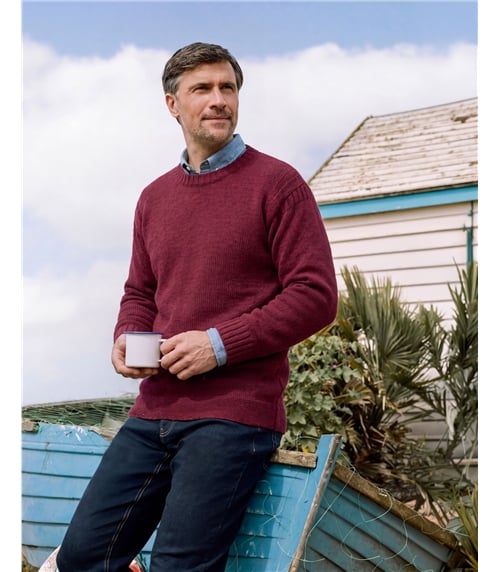 100% Pure Wool Knitted Guernsey Jumper