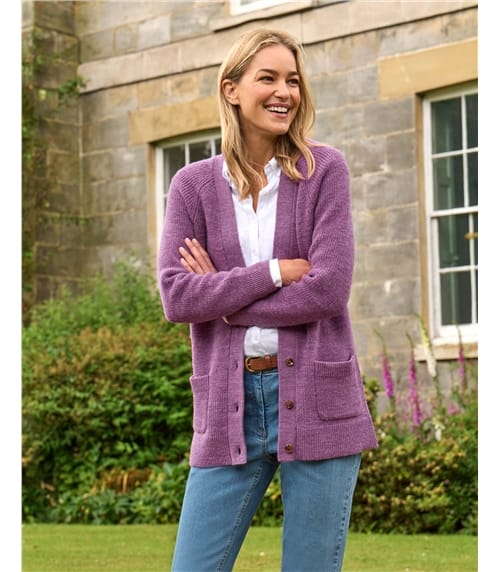 V Neck Boyfriend Pocket Cardigan