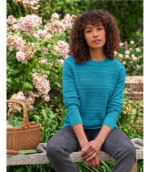 Pointelle Cotton Jumper