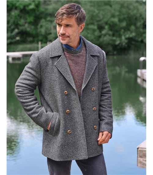 Caban classique en Laine bouillie - Homme - Pure Laine