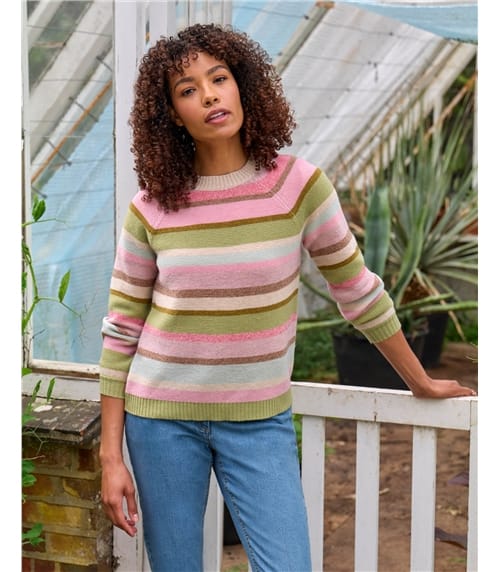 Purl Stitch Stripe Jumper
