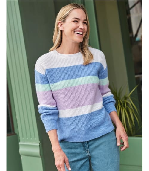 Soft Colour Block Jumper