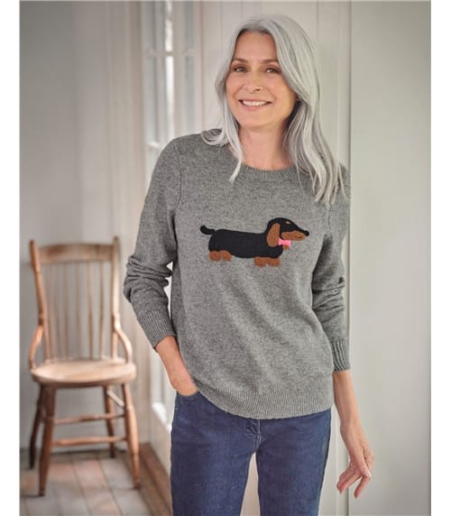 Dog With Bow Jumper