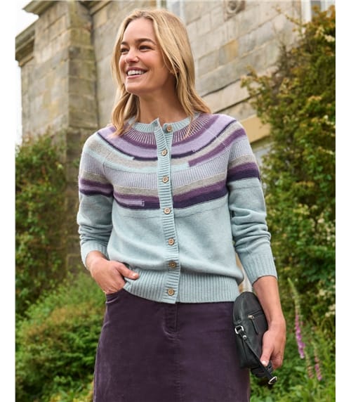 Offset Yoke Cardigan