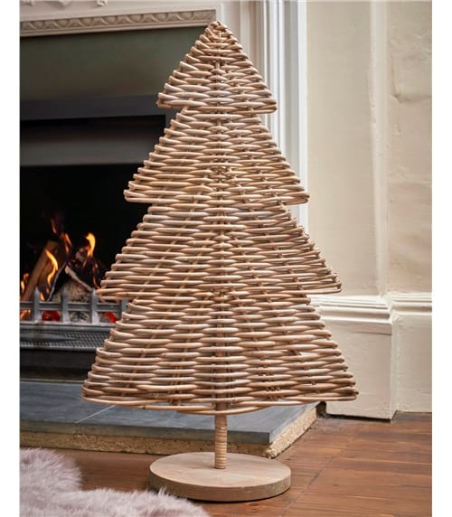 Large Rattan Christmas Tree