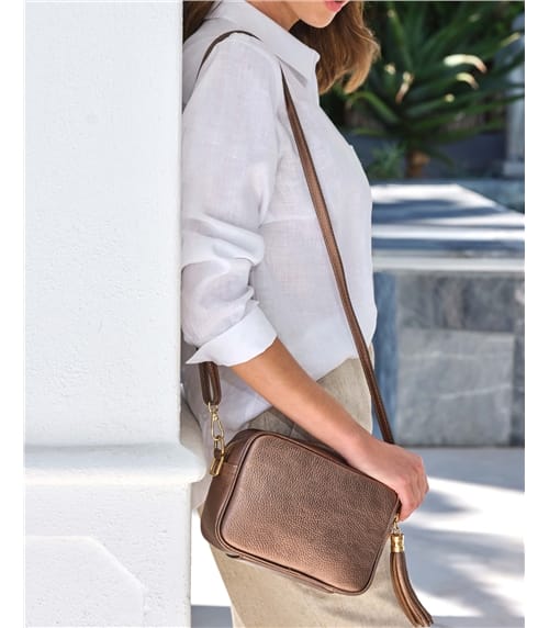 Soft Leather Bag With Tassel