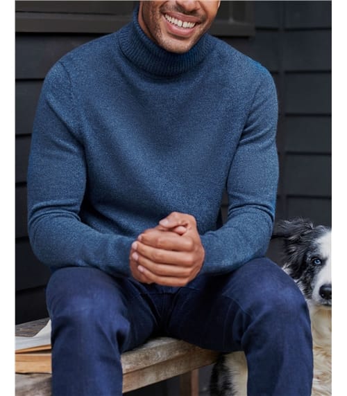 Pure Cashmere Polo Neck Jumper