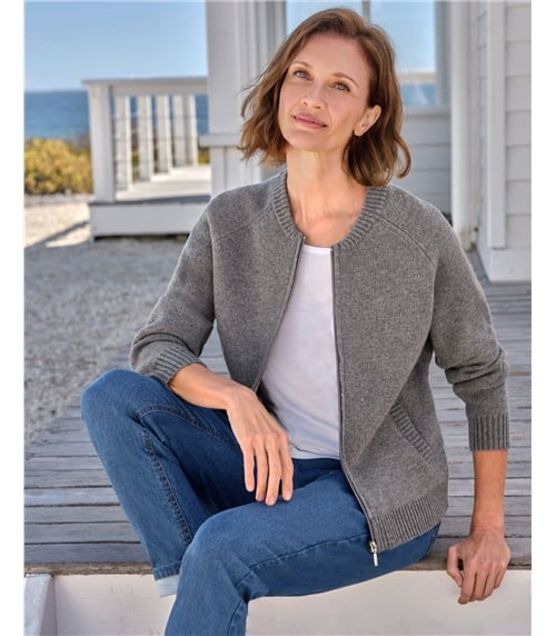 Blouson bomber zippé