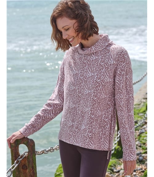 Valley Cowl Neck Boxy Sweatshirt
