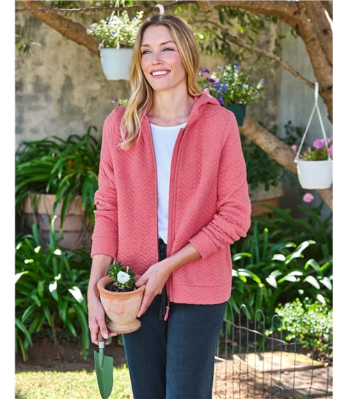 Exertion Chevron Quilted Hoodie